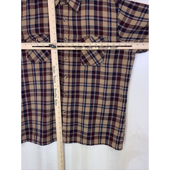 Vintage Timber Ridge Plaid Flannel Mens Shirt XL-11737 - Picture 7 of 9